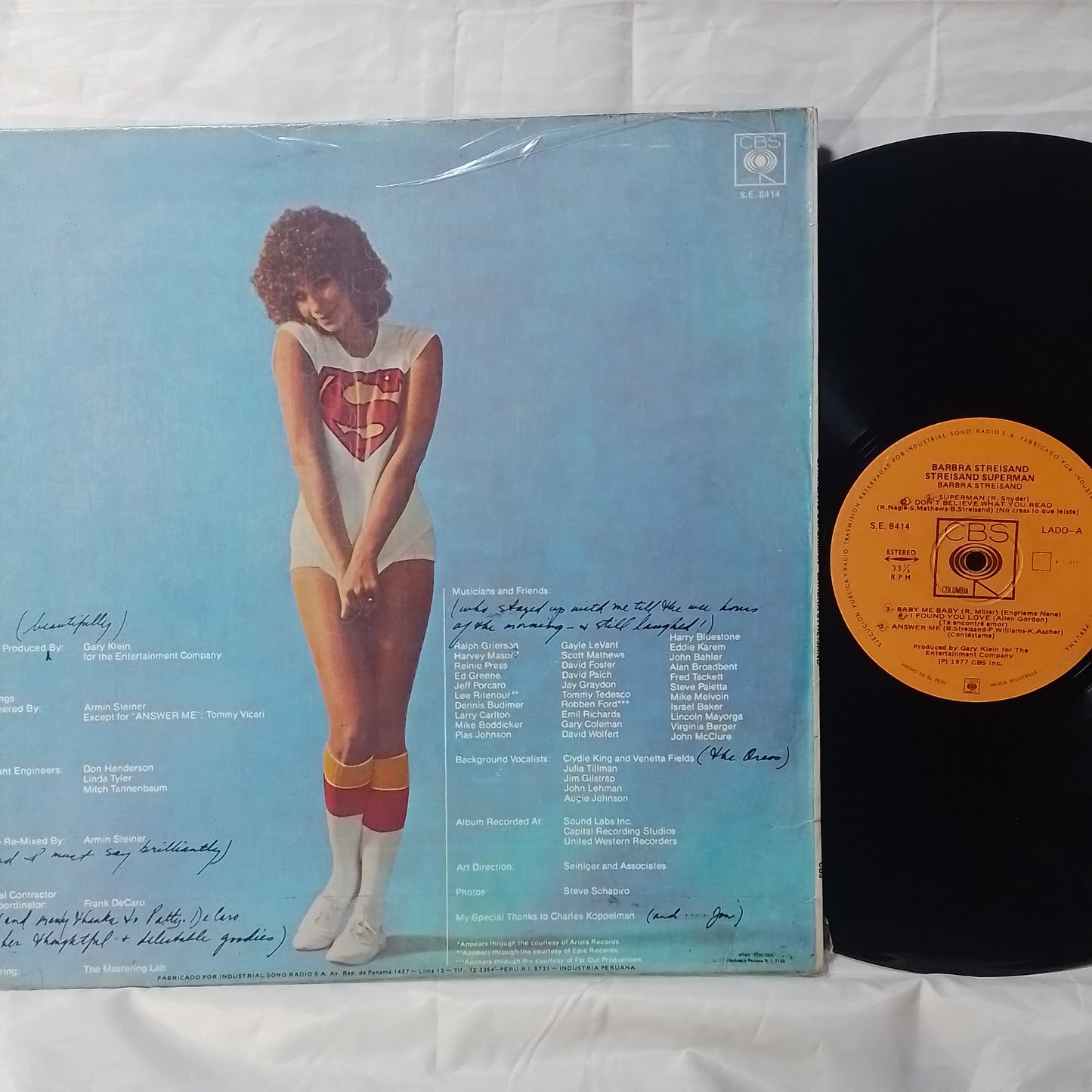 lp Barbra Streisand Streisand Superman made peru 1977 rock pop
