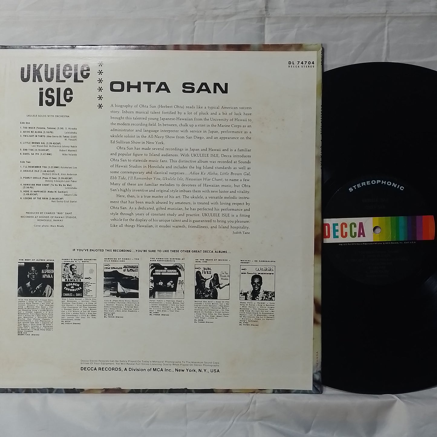lp Ohta San Ukulele Isle made usa 1965 pacific folk