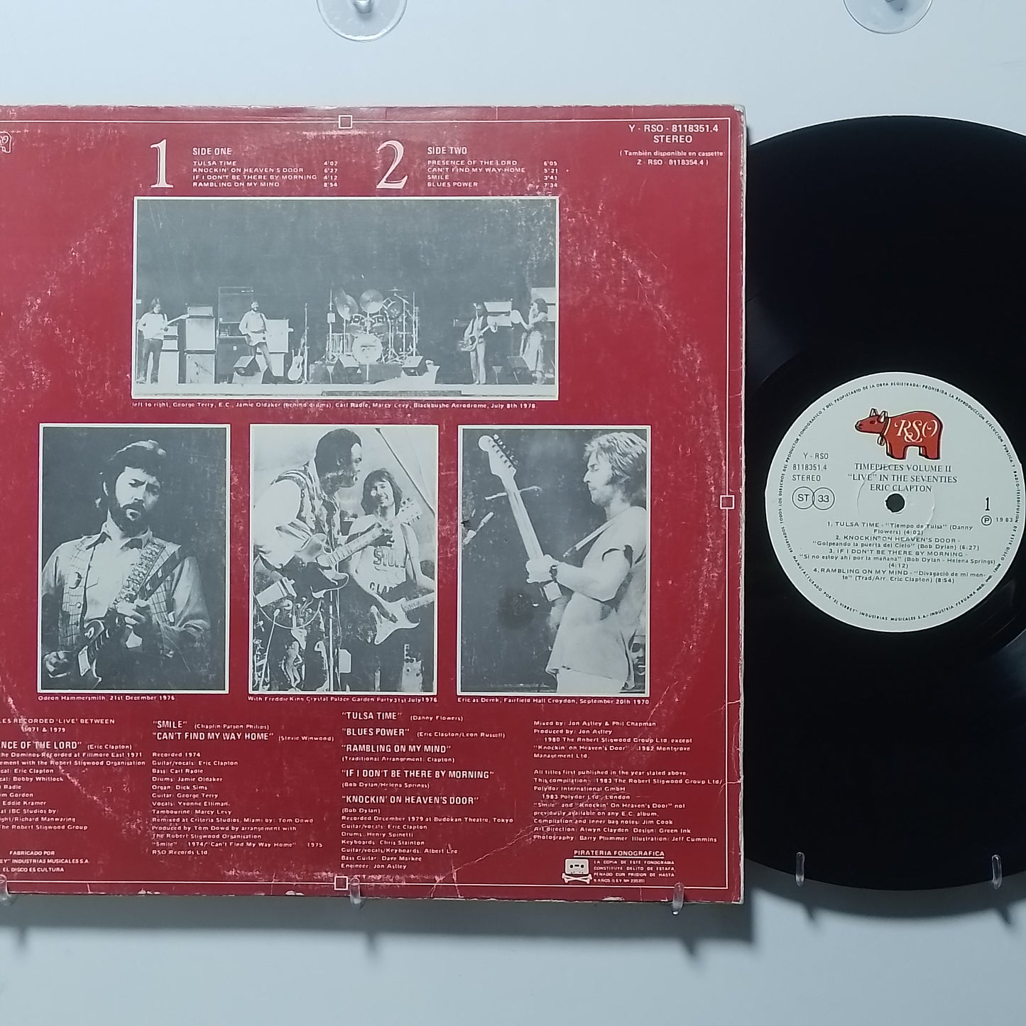 lp Eric Clapton Timepieces Vol II Live In The Seventies made peru 1983 rock