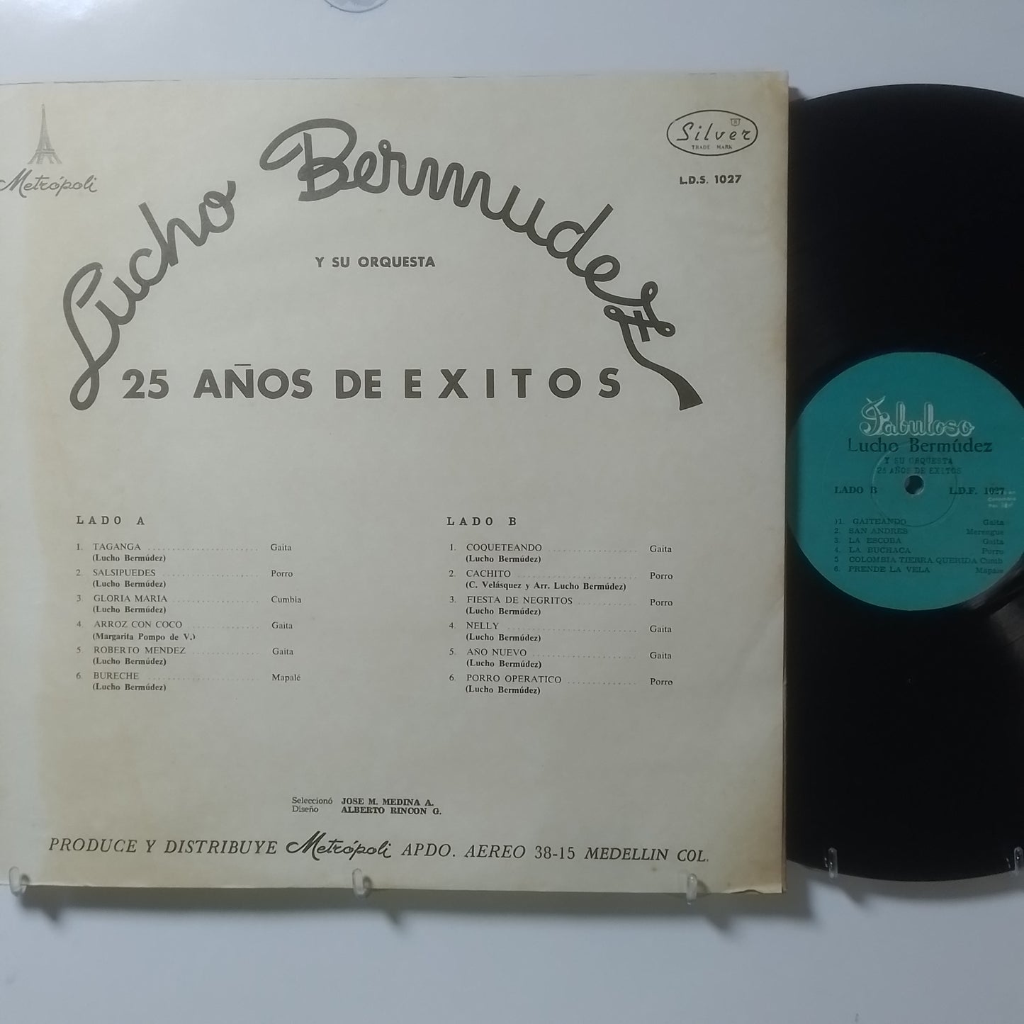 lp Lucho Bermudez Y Su Orquesta 25 Años De exitos made colombia 1972 latin cumbia