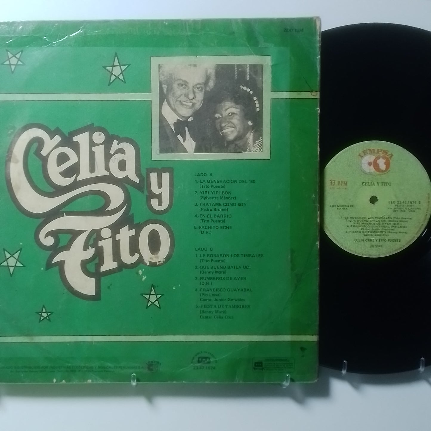 lp Celia Cruz y Tito Puente Celia y Tito made peru 1987 salsa
