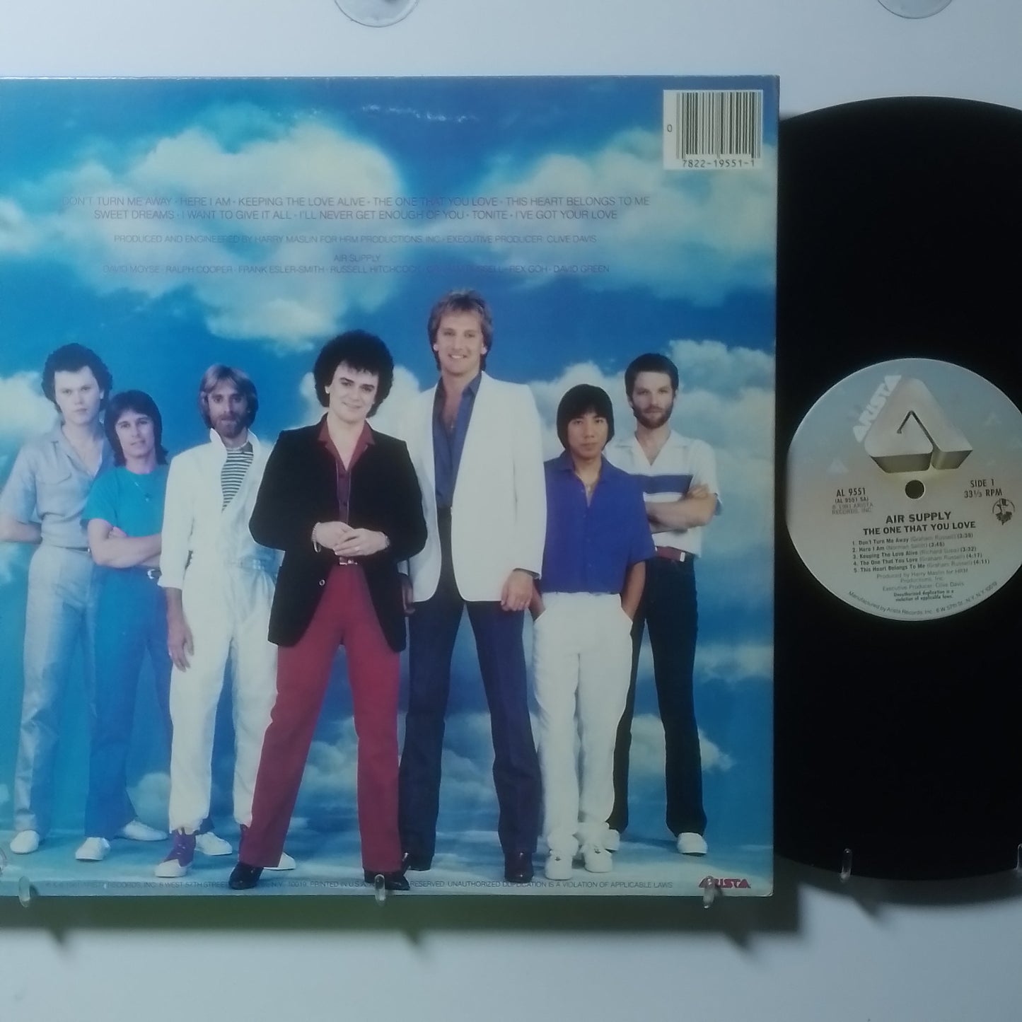 lp Air Supply The One That You Love made usa 1981 con insert pop rock
