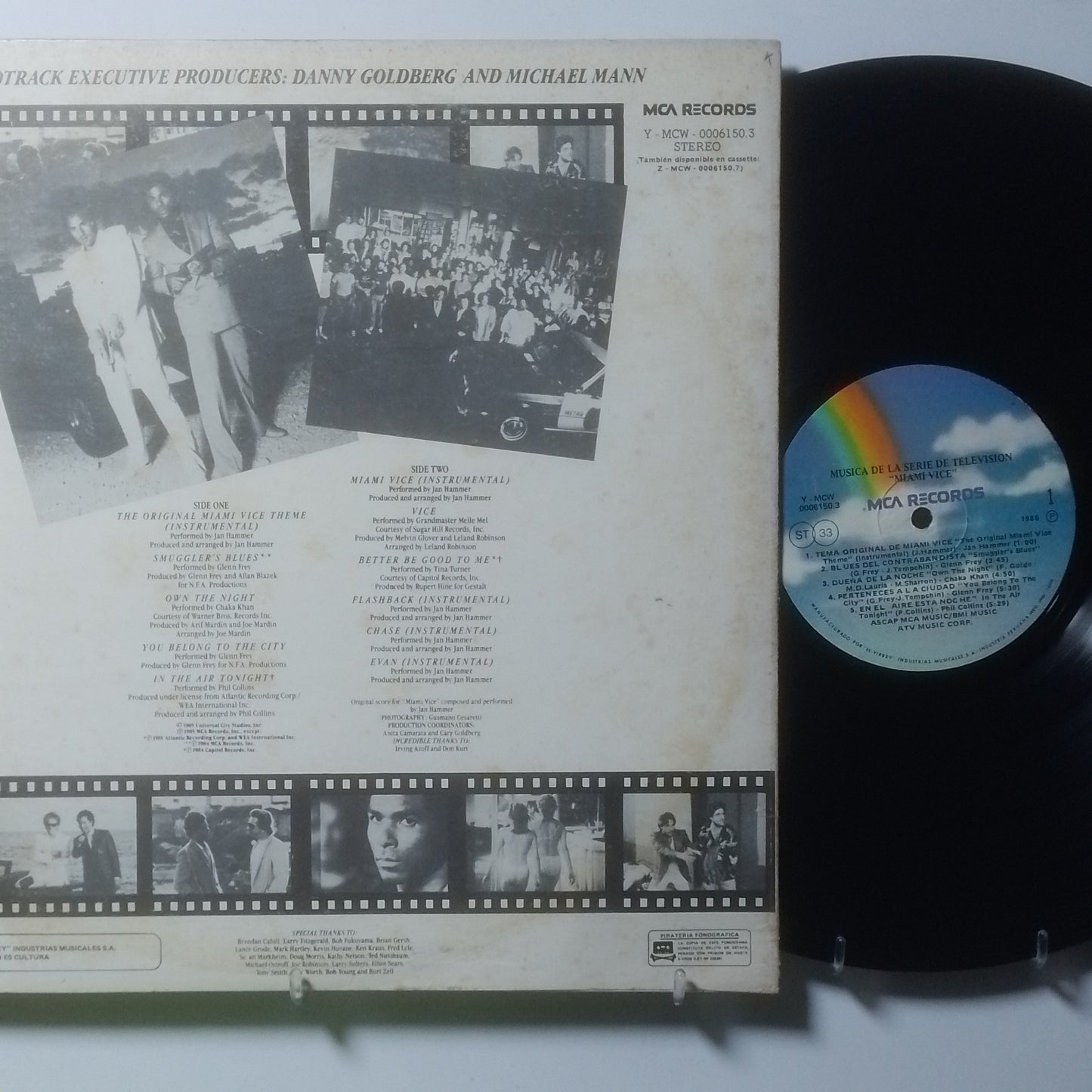 lp Miami Vice Phil Collins Chaka Khan Jan Hammer varios made peru 1986 soundtrack