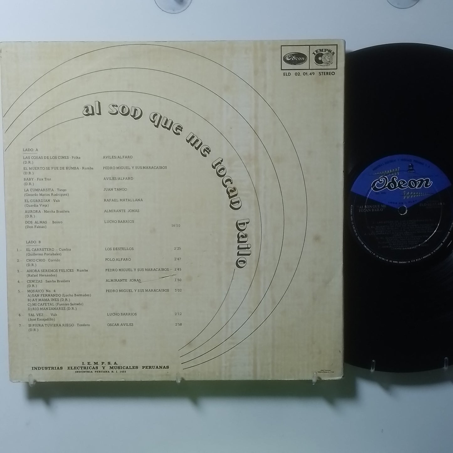 lp Al Son Que Me Tocan Bailo Los Destellos Pedro Miguel Y Sus Maracaibos Lucho Barrios varios made peru 1973 vals bolero cumbia