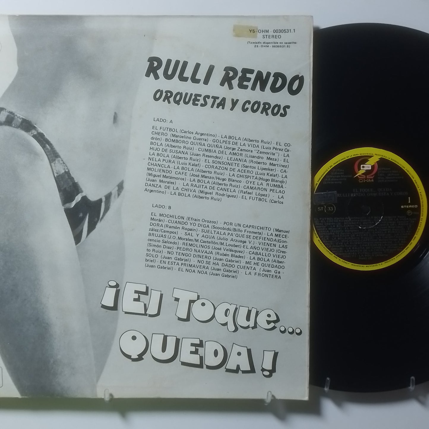 lp Rulli Rendo Orquesta y Coros El Toque Queda made peru 1986 latin cumbia