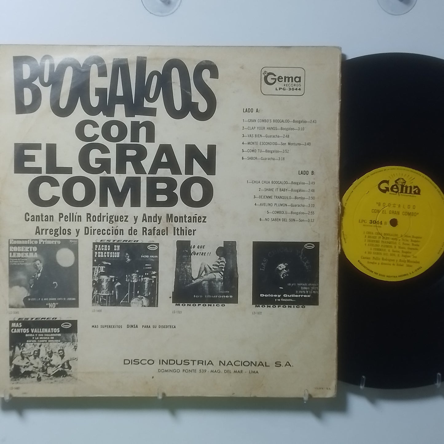 lp El Gran Combo Boogaloos Con El Gran Combo made peru 1967 tropical latin