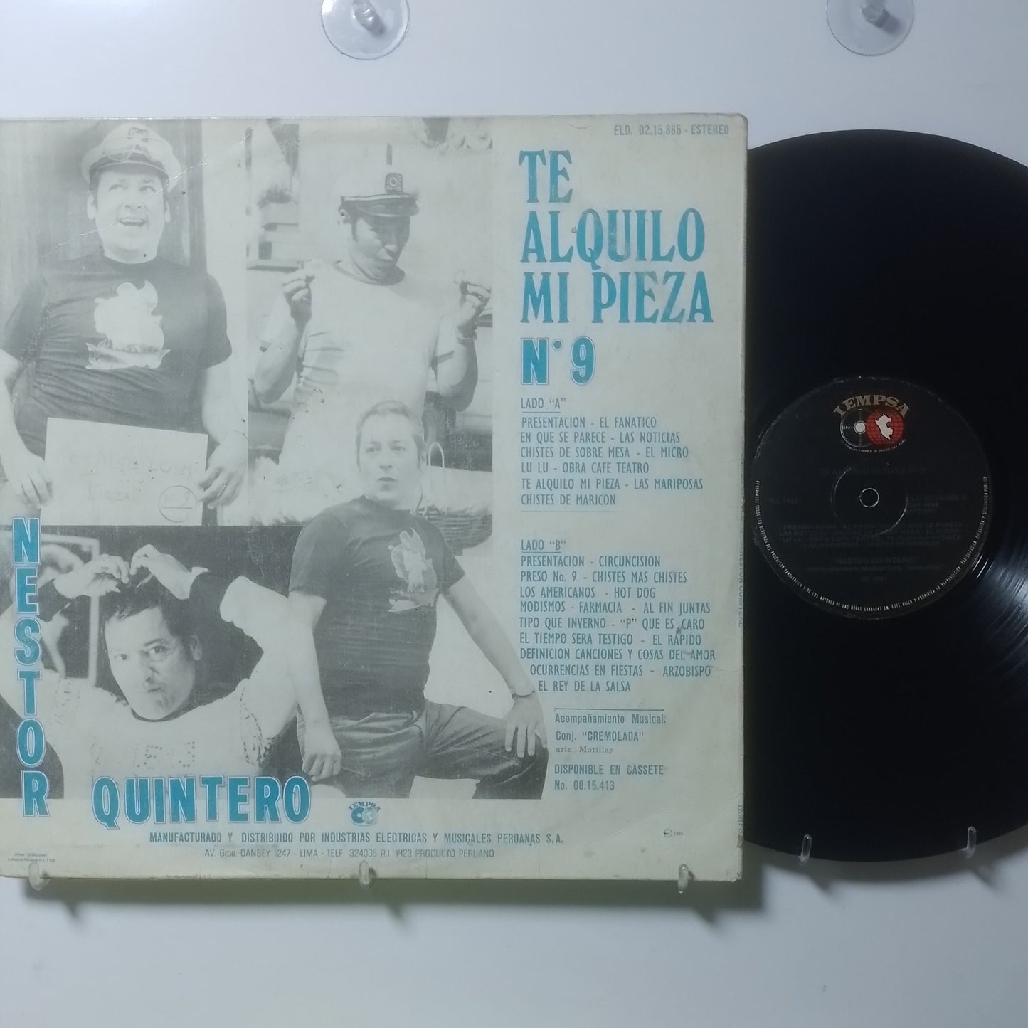 lp Nestor Quintero Te Alquilo Mi Pieza No 9 made peru 1980 comedia