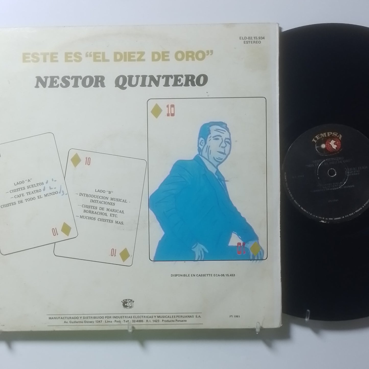 lp Nestor Quintero Nos Trae El Diez De Oro made peru 1981 comedia