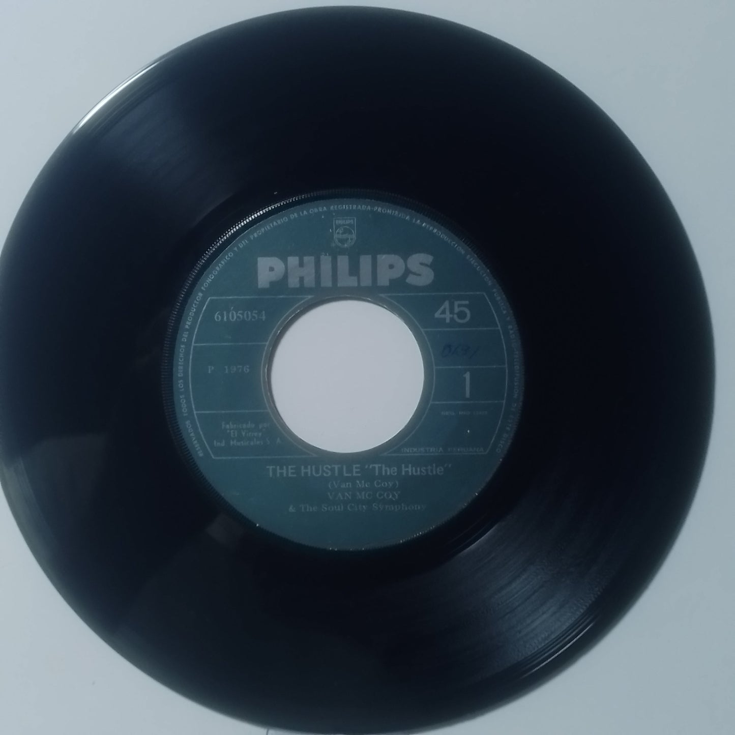 Single 7" Van McCoy & The Soul City Symphony The Hustle / Spanish Boogie made Peru 1976 Electronic disco