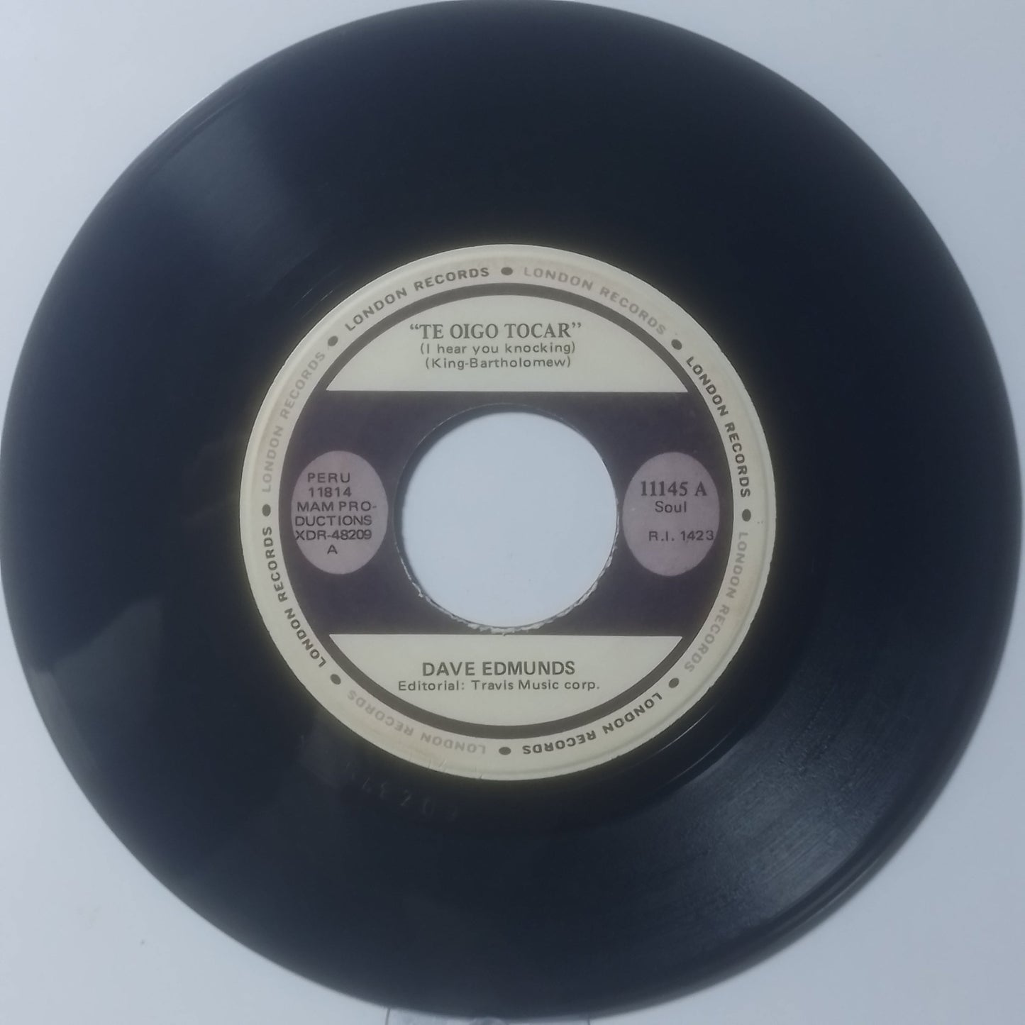 single 7" Dave Edmunds I Hear You Knocking / Black Bill made peru 1970 rock