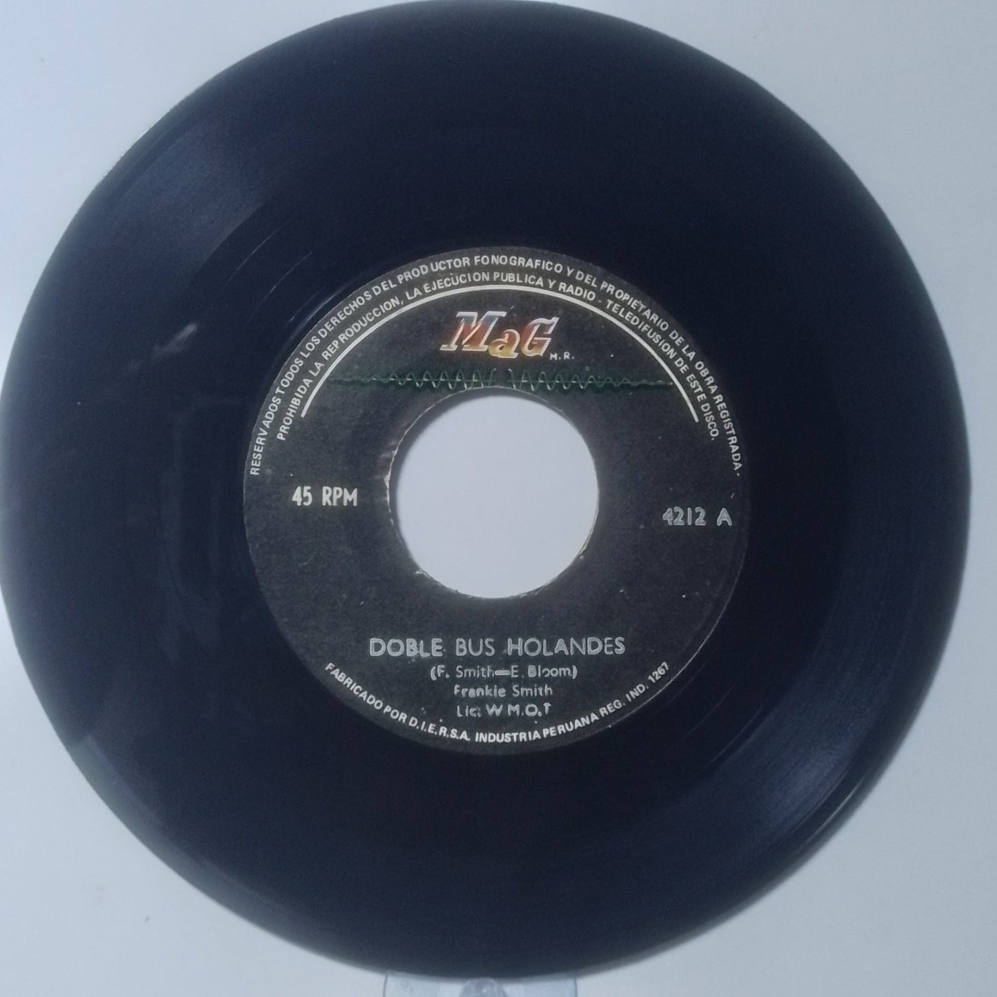 single 7" Frankie Smith Double Dutch Bus / Double Dutch made peru 1980 disco