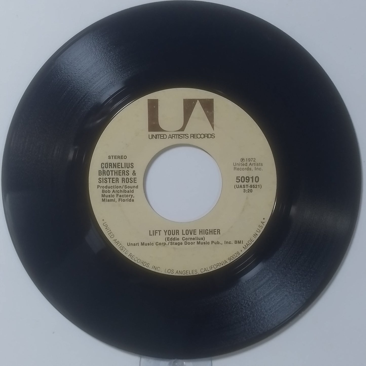 single 7" Cornelius Bros & Sister Rose Too Late To Turn Back Now / Lift Your Love Higher made usa 1972 soul
