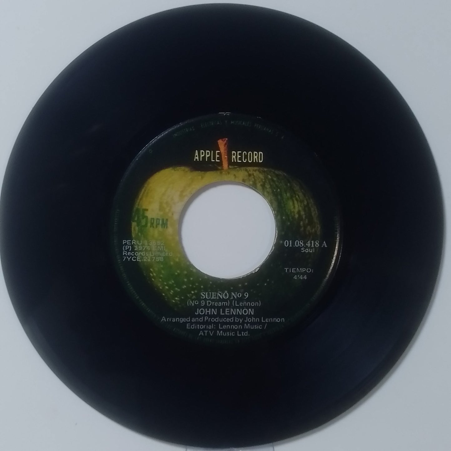 single 7" John Lennon 9 Dream / What You Got made Peru 1974 rock