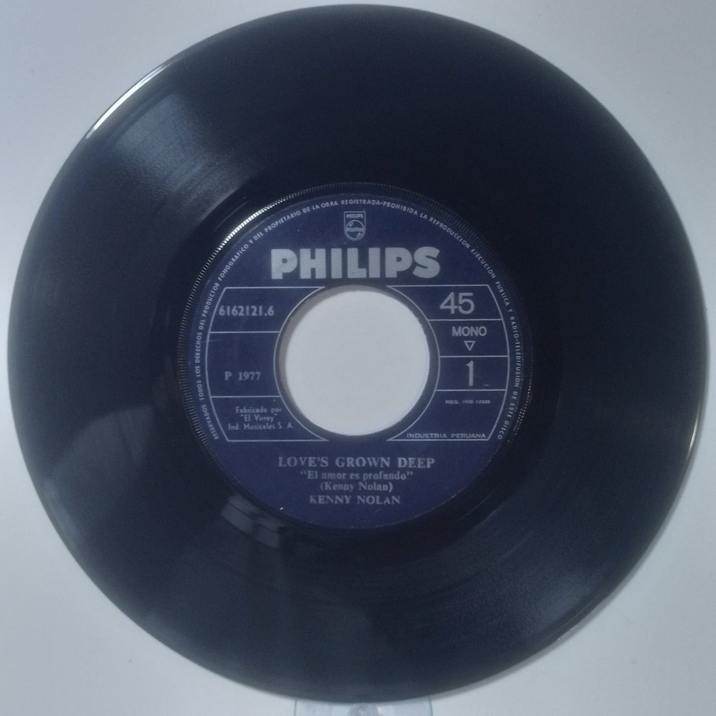 single 7" Keny Nolan Loves Grown Deep / Today I Met The Girl I'm Gonna Marry made peru 1979 soul