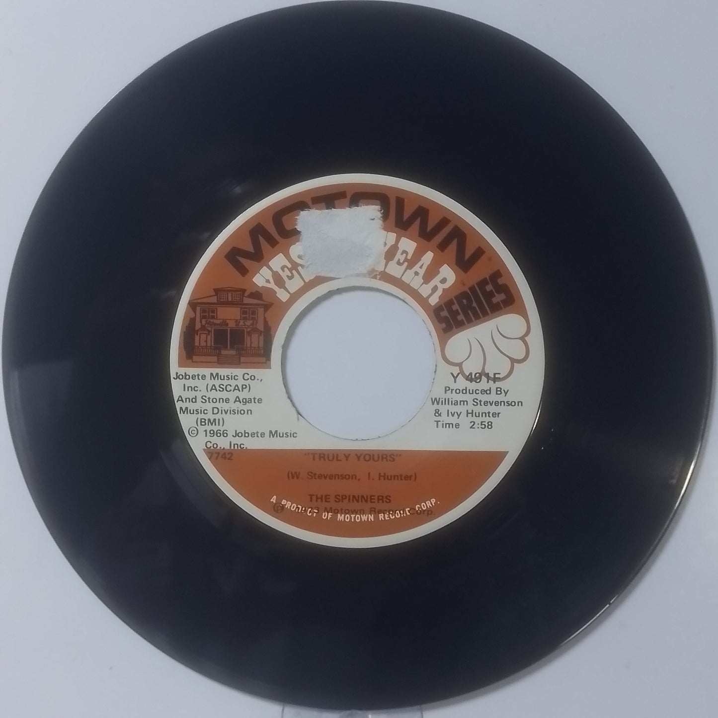 single 7" The Spinners Truly Yours / I'll Always Love You made usa 1966 soul