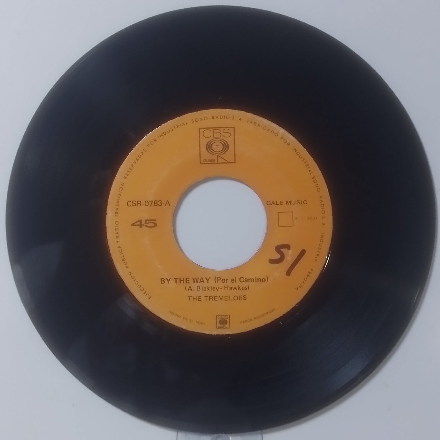 single 7" The Tremeloes By The Way / Breakheart Motel made peru 1970 rock
