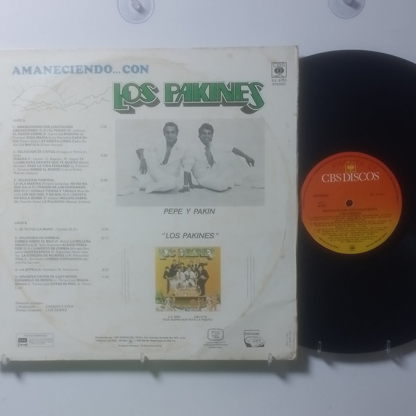 lp Los Pakines Amaneciendo Con Los Pakines made peru 1985 latin cumbia
