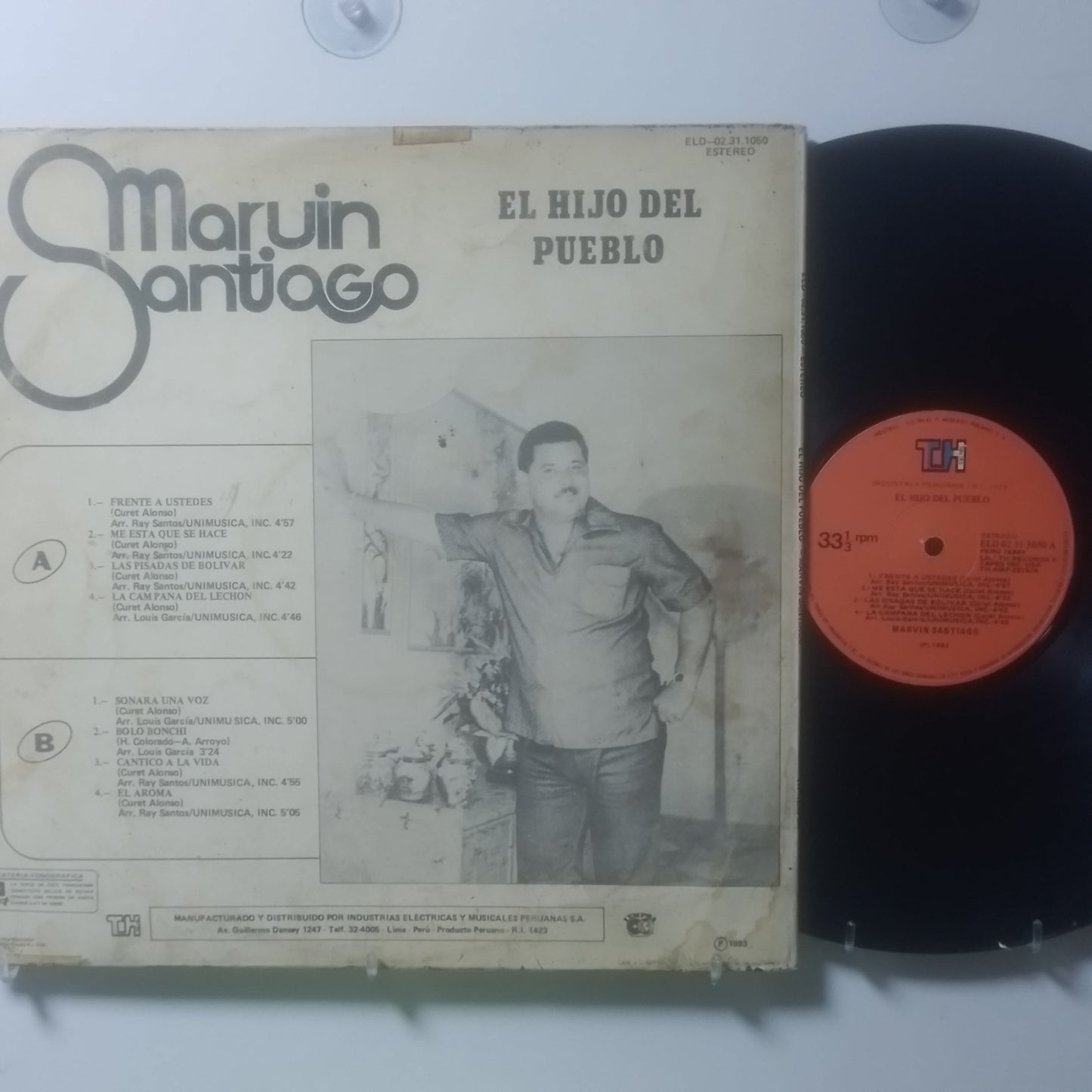 lp Marvin Santiago El Hijo Del Pueblo made peru 1982 salsa