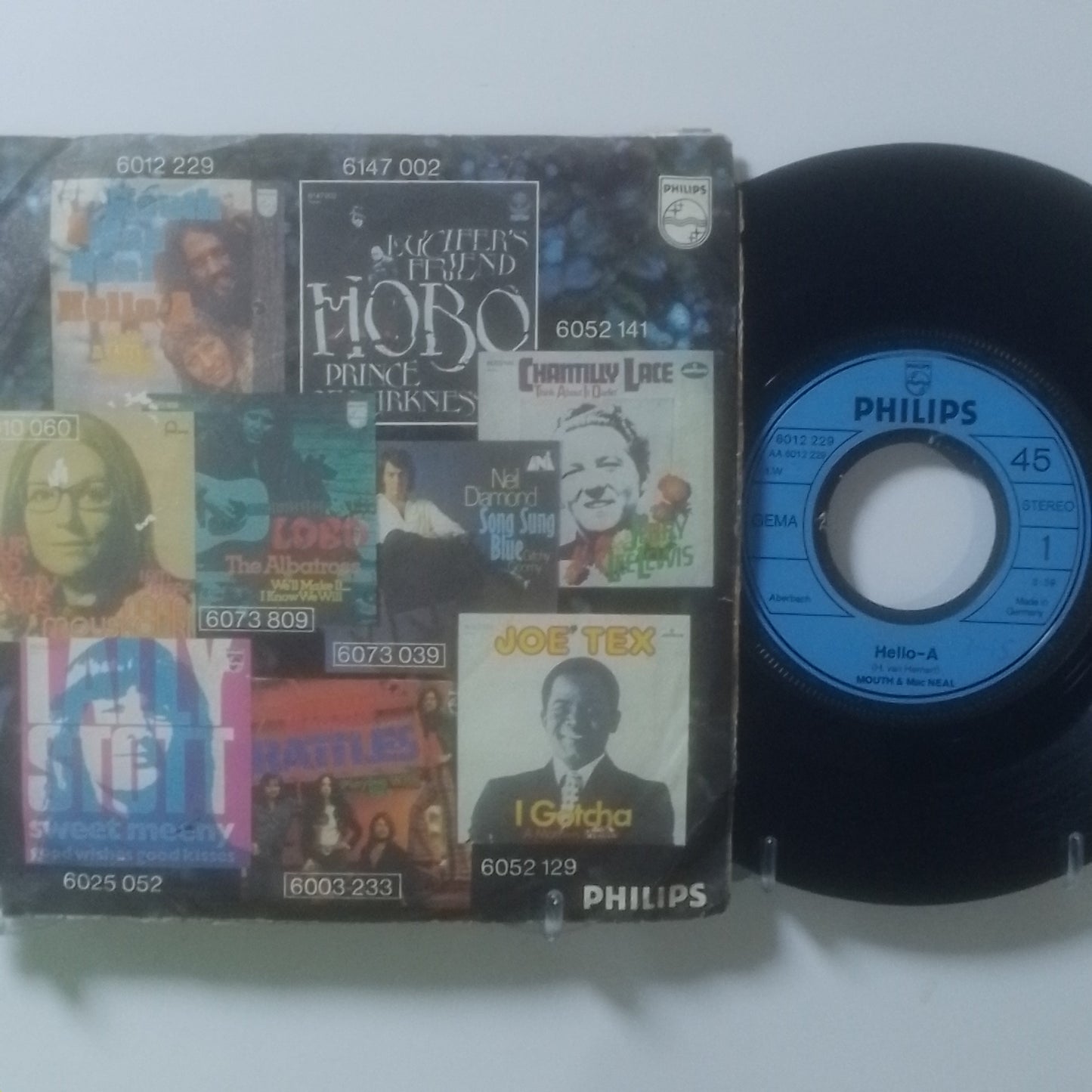 single 7" Mouth & MacNeal Hello-A / Talk A Little Louder made alemania 1972 pop rock