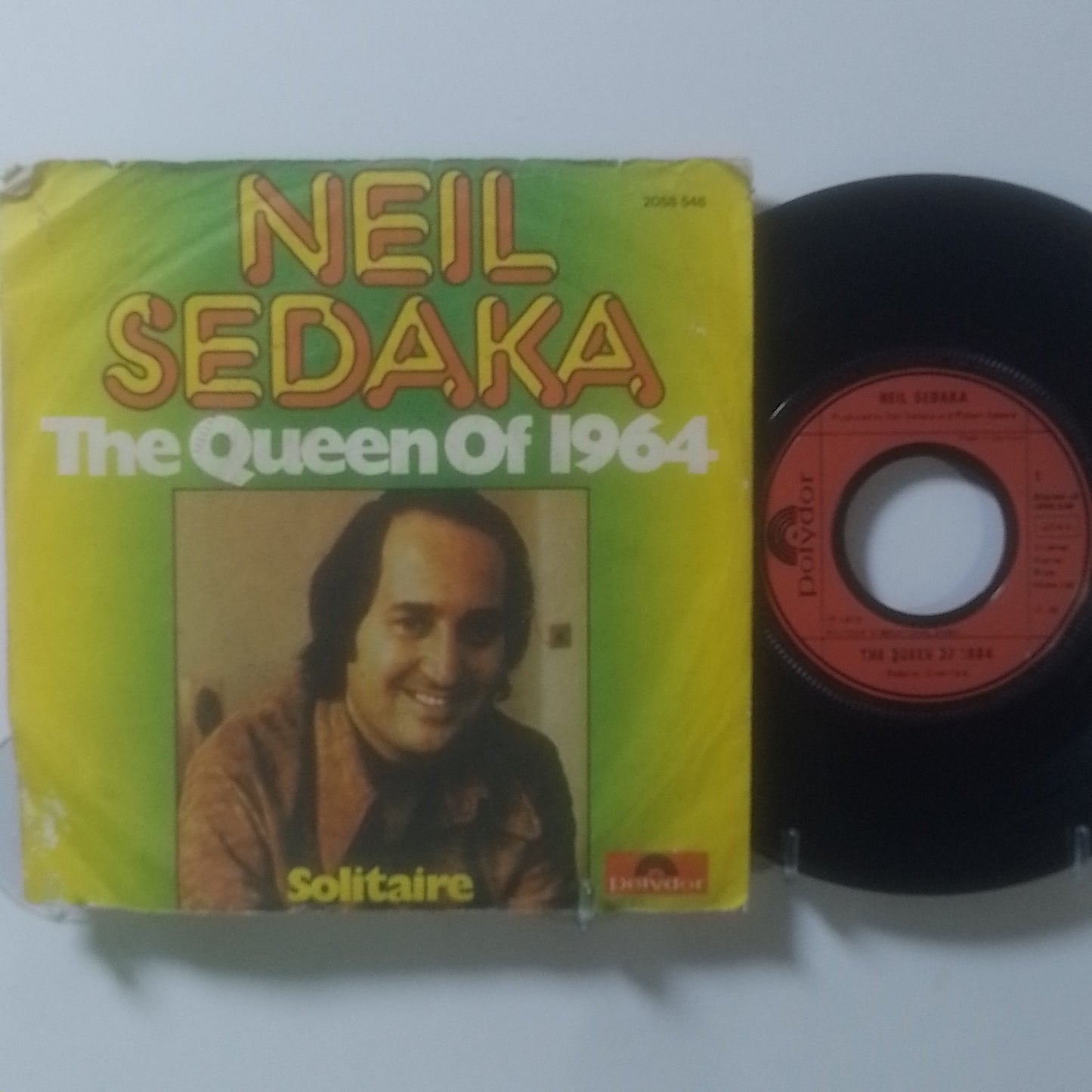 single 7" Neil Sedaka The Queen Of 1964 / Solitaire made alemania 1975 rock
