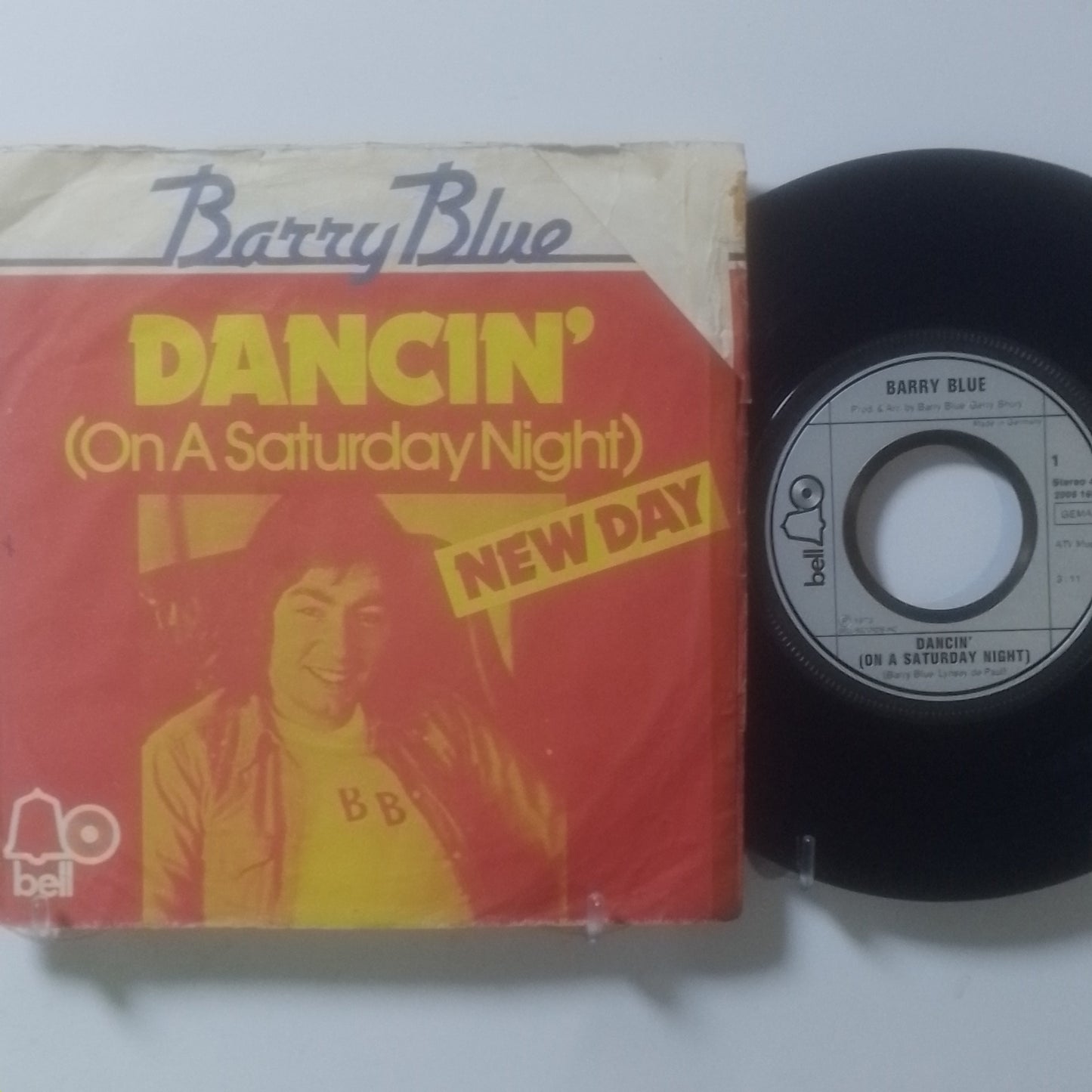 single 7" Barry Blue Dancin' On A Saturday Night / New Day made Alemania 1973 rock