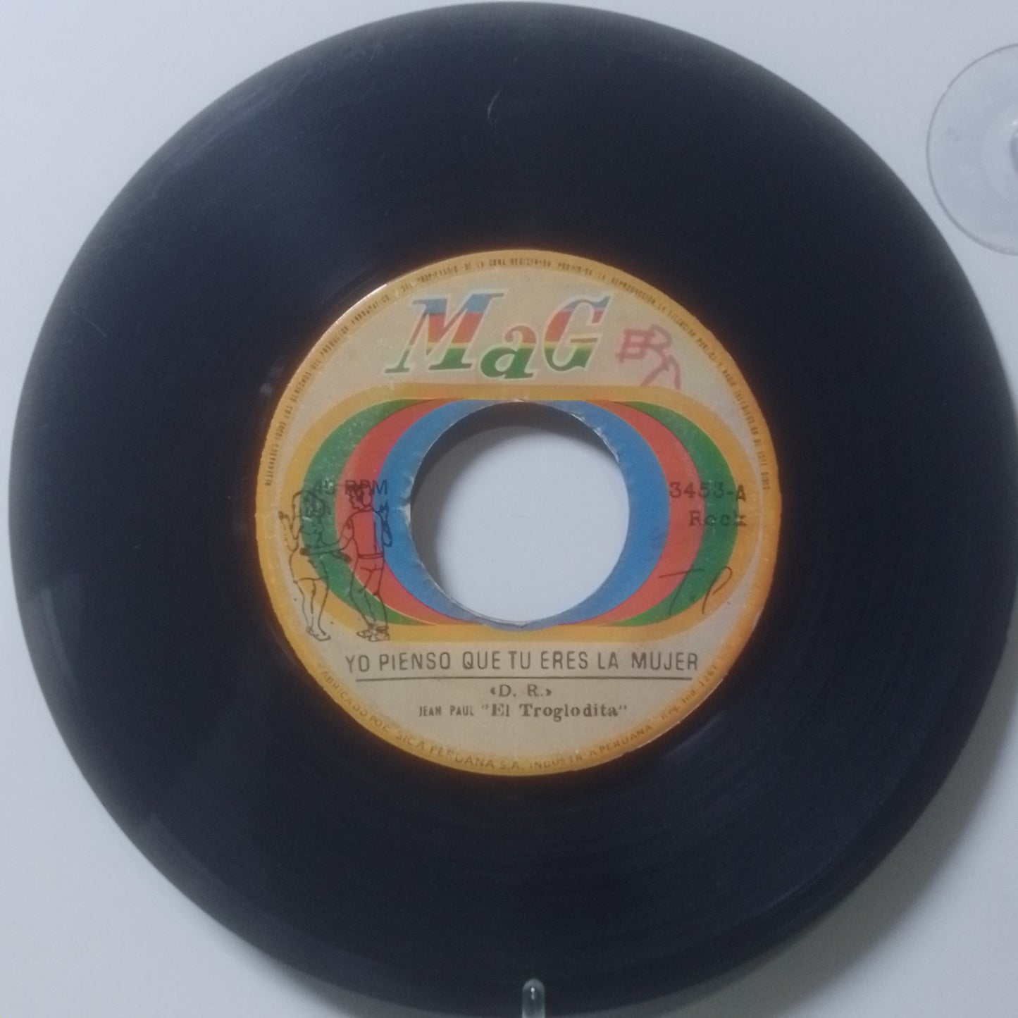 single 7" Jean Paul El Troglodita Yo Pienso Que Tu Eres La Mujer / Lo Que Tu No Sabias De Mi made Peru 1973 latin rock