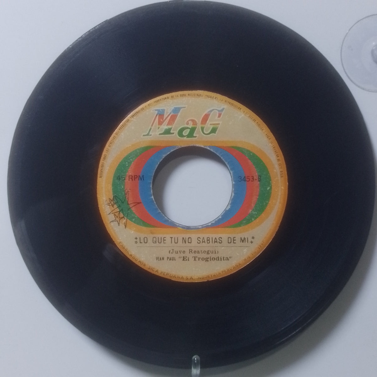 single 7" Jean Paul El Troglodita Yo Pienso Que Tu Eres La Mujer / Lo Que Tu No Sabias De Mi made Peru 1973 latin rock