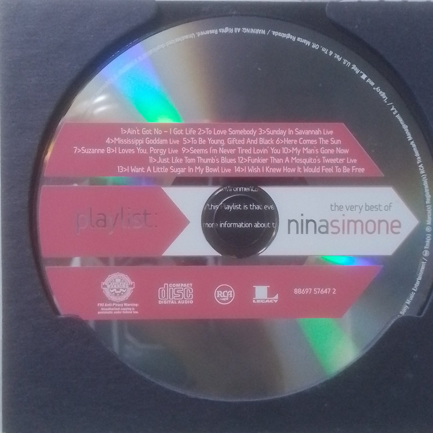 cd Nina Simone Playlist The Very Best Of Nina Simone made usa 2009 Soul Jazz