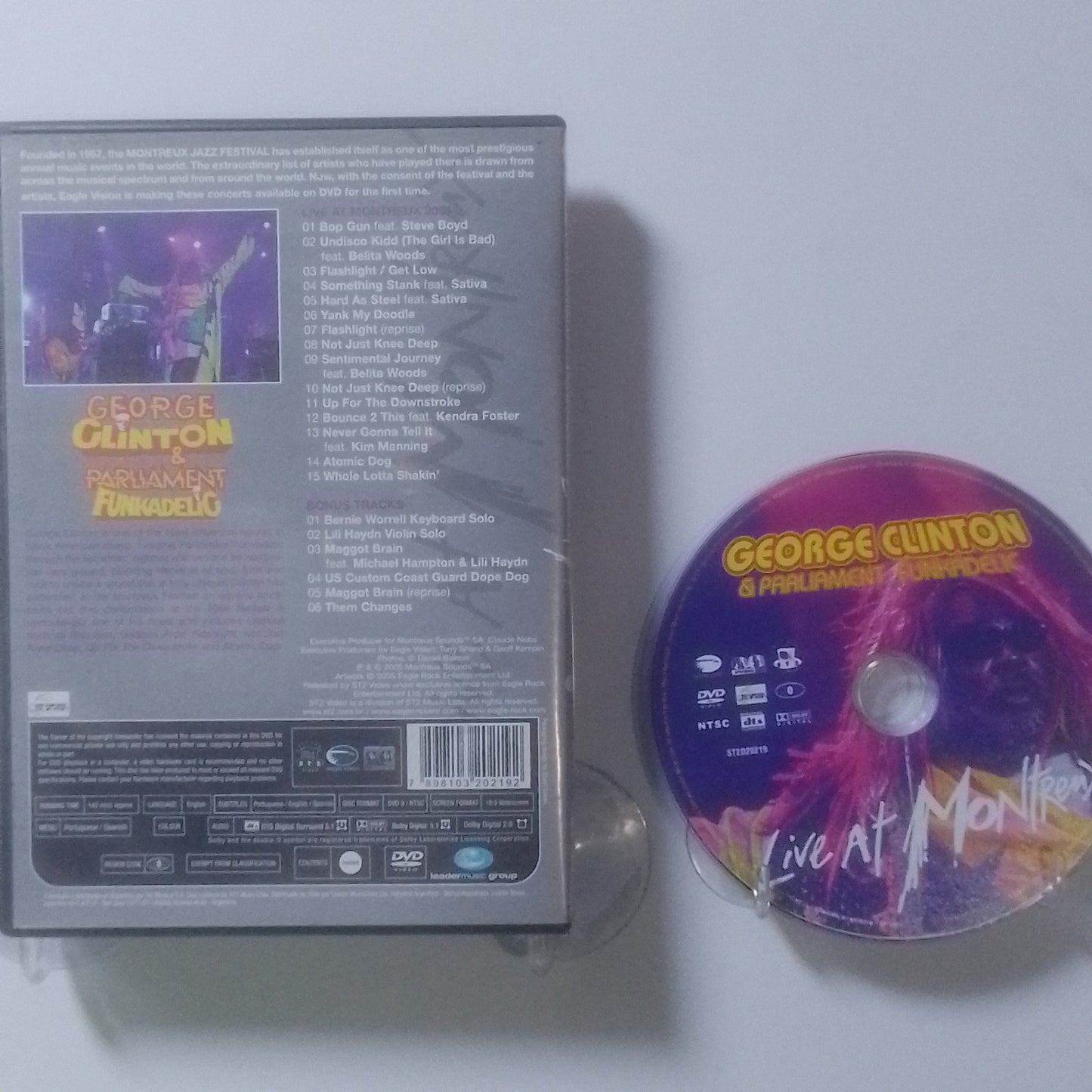 dvd George Clinton & Parliament Funkadelic Live At Montreux 2004 made argentina 2005 concierto vivo