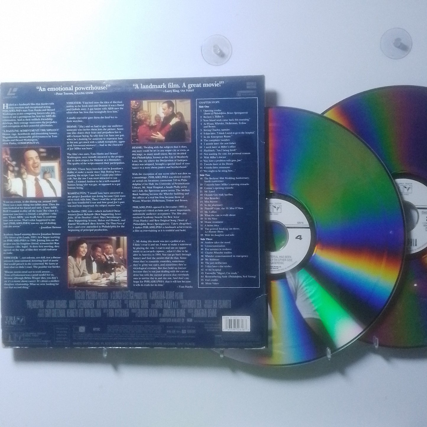 x2 laser disc Philadelphia the luxe widescreen presentation made usa 1994 drama
