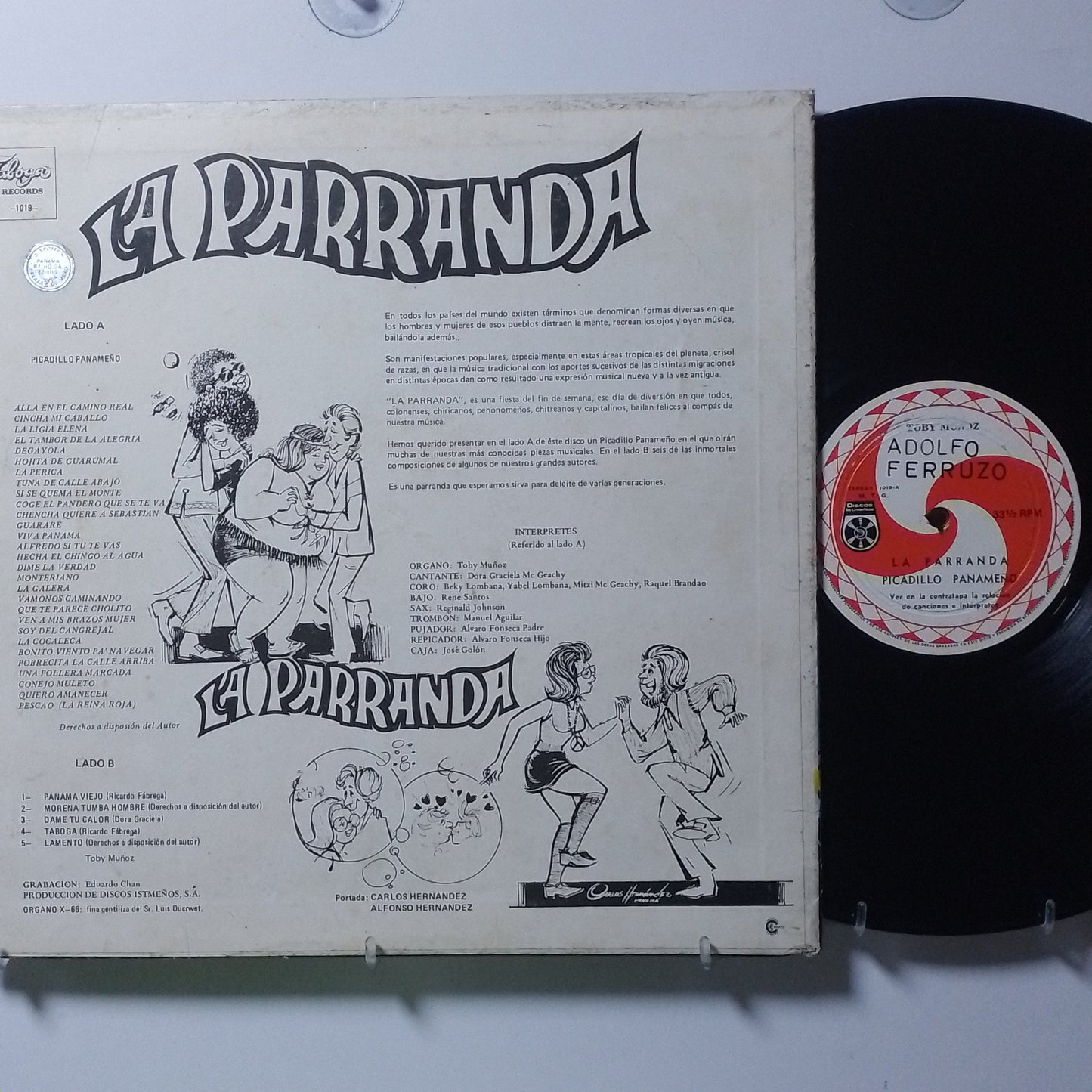 lp toby munoz la parranda made panama 1970 tropical latin