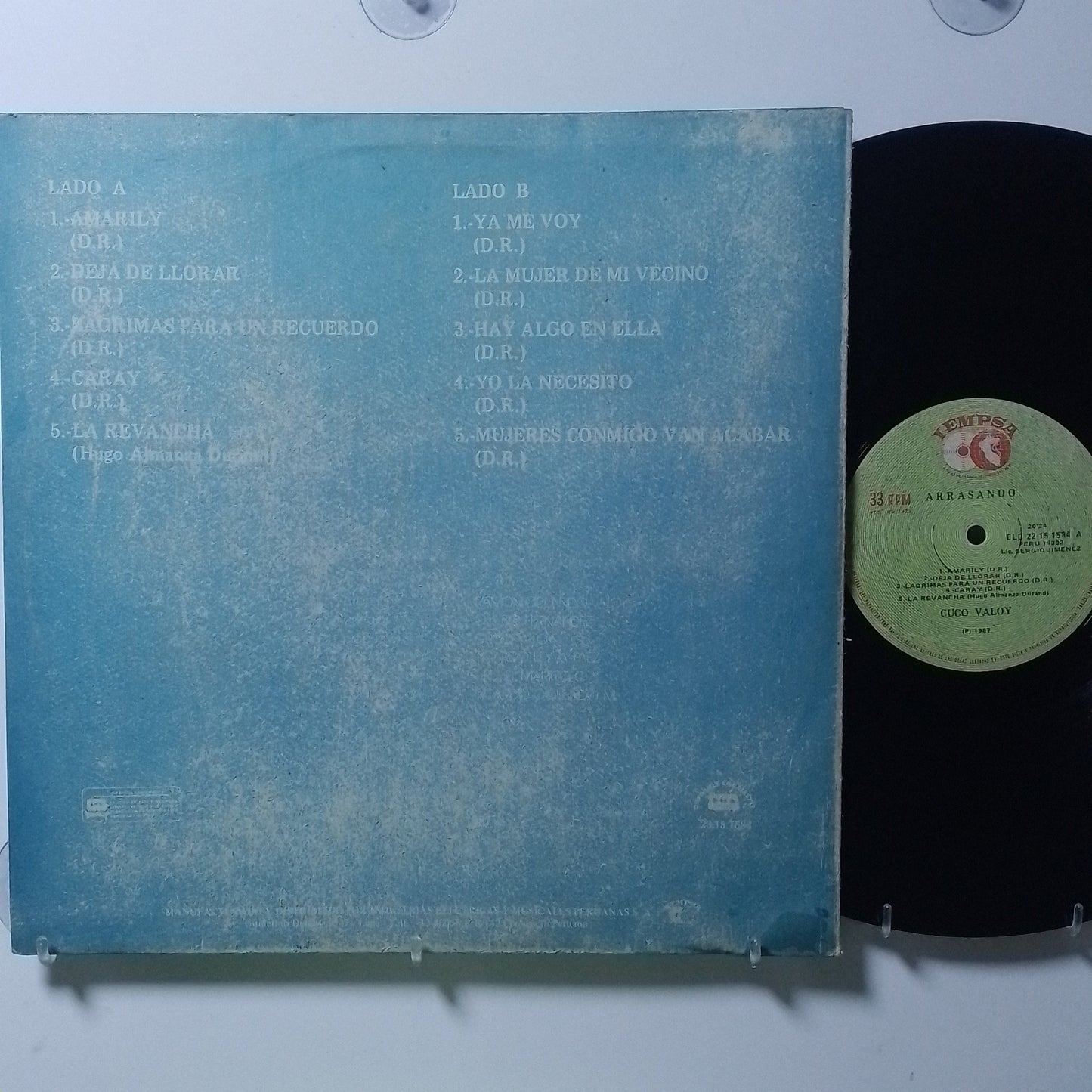 lp cuco valoy y su tribu arrasando made peru 1987 salsa