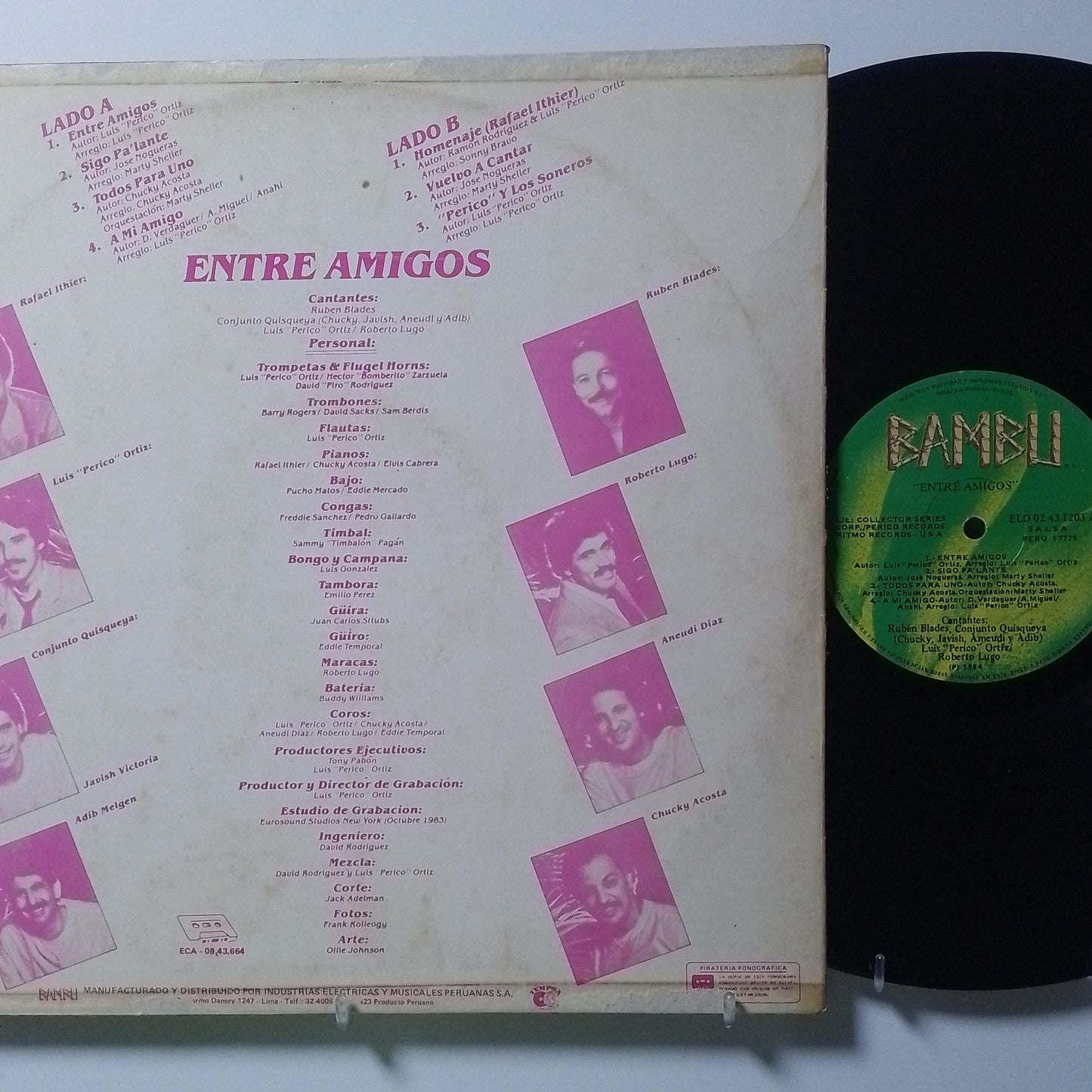 lp entre amigos entre amigos made peru 1984 salsa