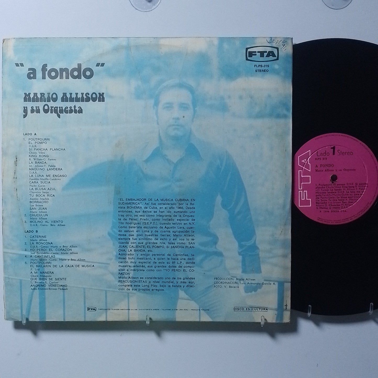 lp mario allison y su orquesta a fondo made peru 1979 cumbia salsa