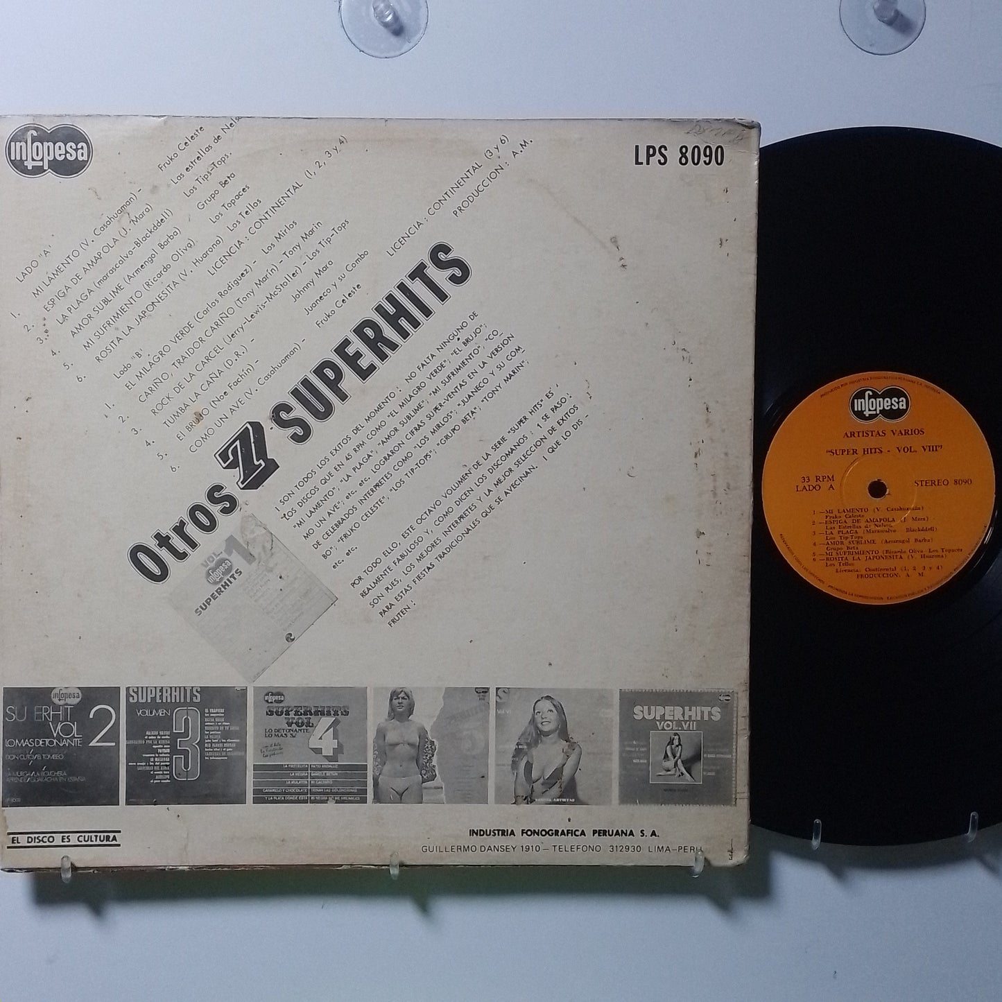 lp super hits 8 los mirlos juaneco y su combo fruko celeste varios made peru 1977 boogaloo cumbia