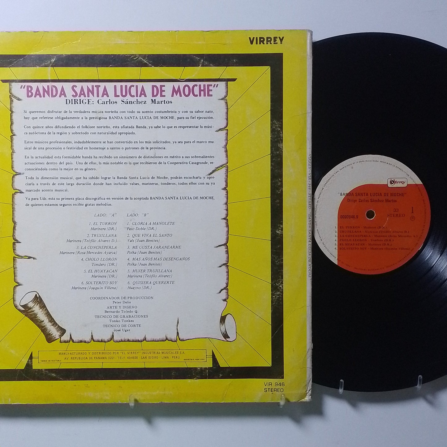 lp banda santa lucia de moche banda santa lucia de moche made peru 1975 huayno folk