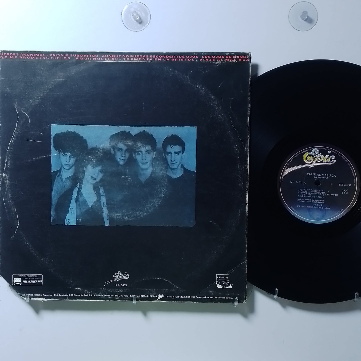 lp Metropoli Viaje Al Mas Aca made peru 1986 rock