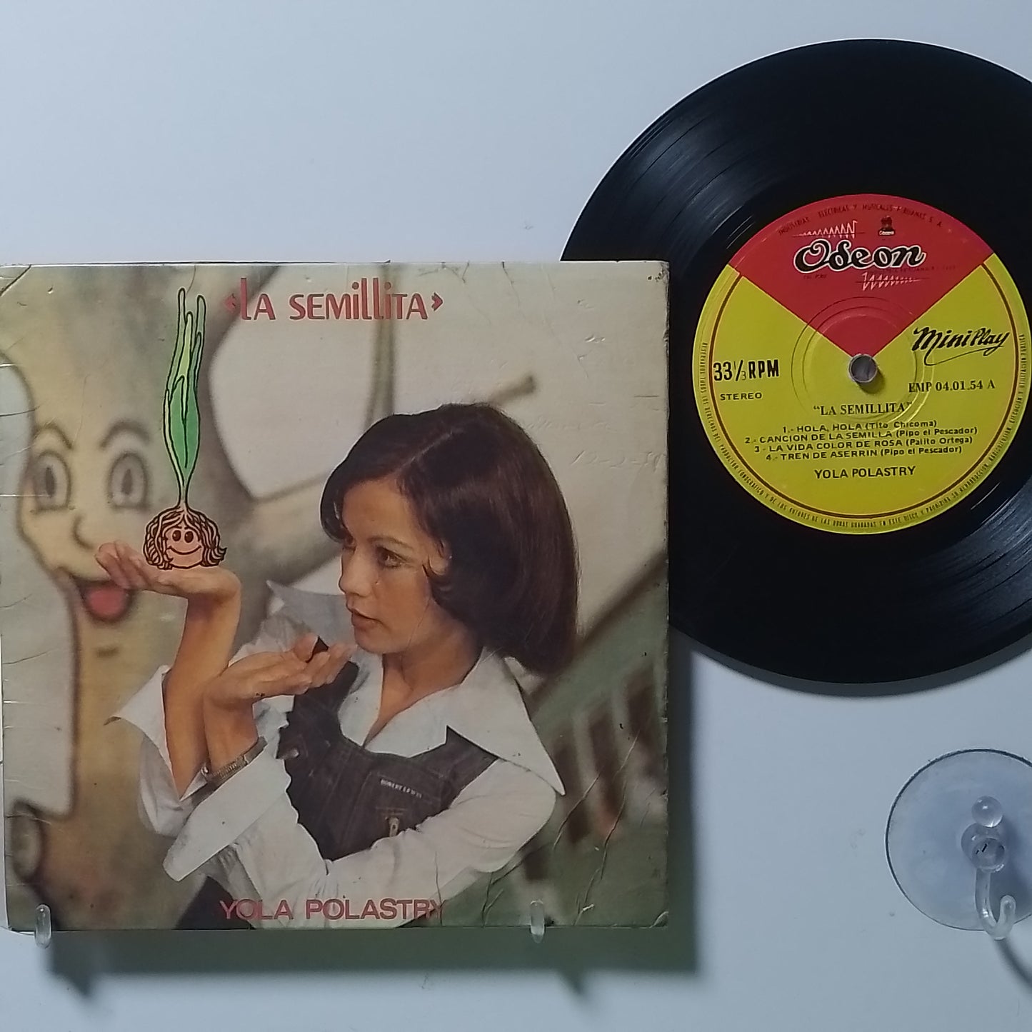 ep 7" yola polastry la semillita made peru 1976 con funda original infantil