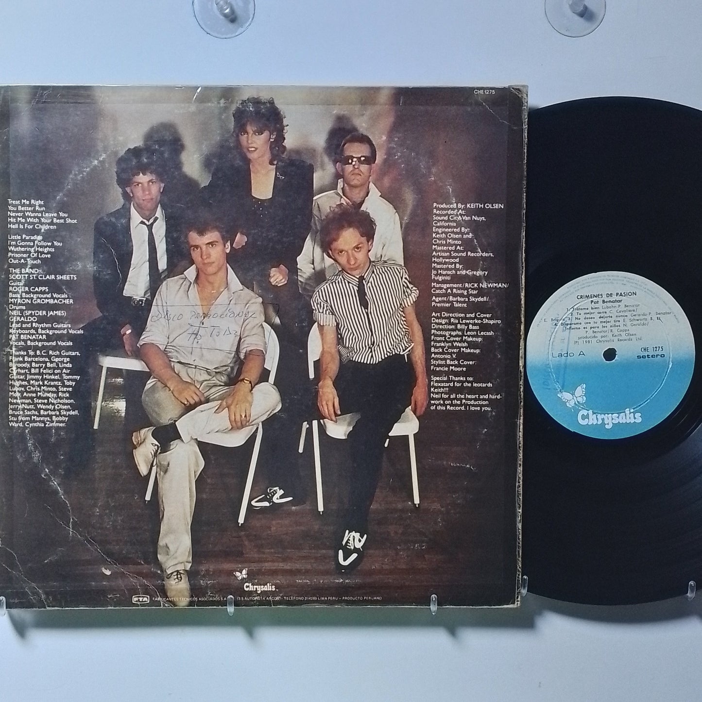 lp Pat Benatar Crimes Of Passion made peru 1980 pop rock
