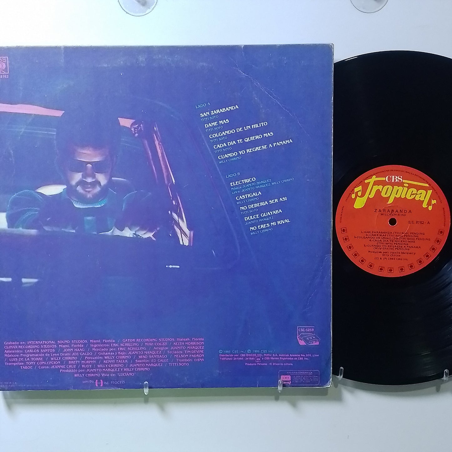 lp Willy Chirino Zarabanda made peru 1985 latin salsa