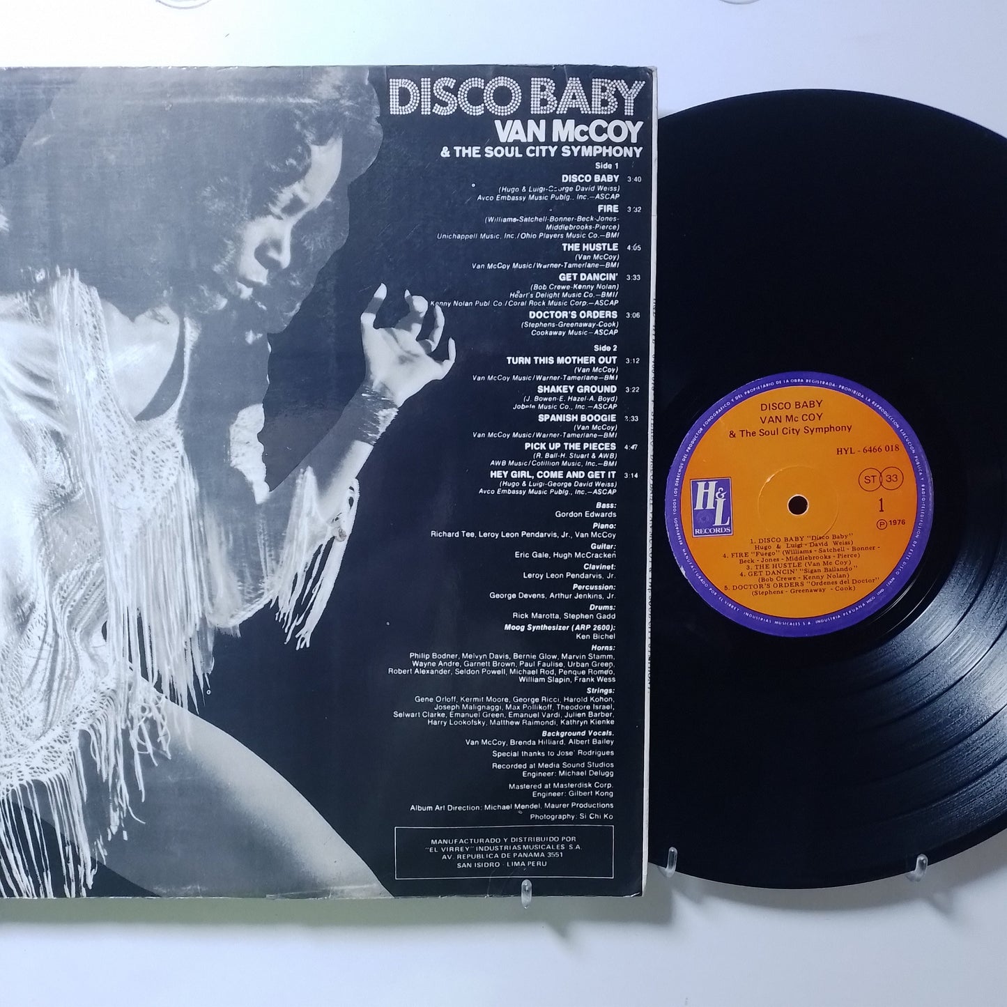 lp Van McCoy & The Soul City Symphony Disco Baby made peru 1976 funk disco