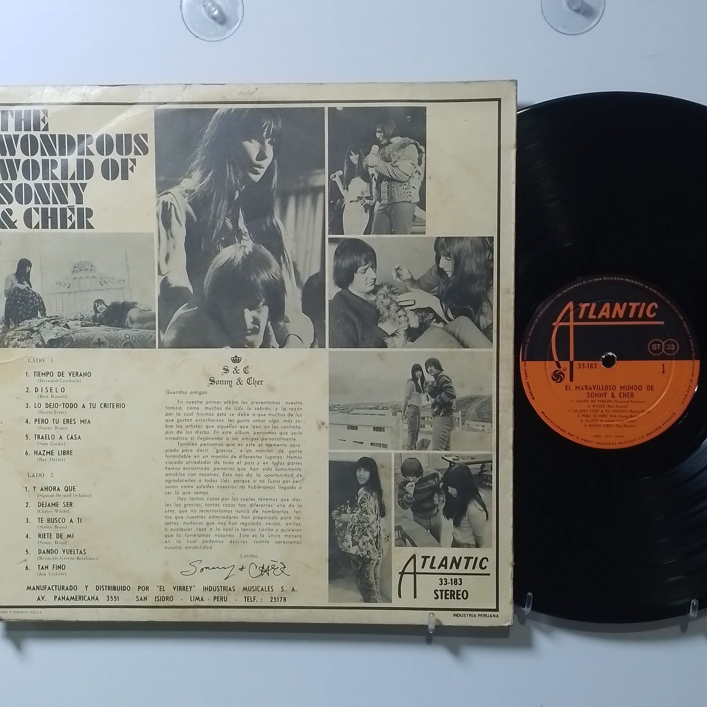 lp Sonny & Cher The Wondrous World Of Sonny & Cher made peru 1966 rock