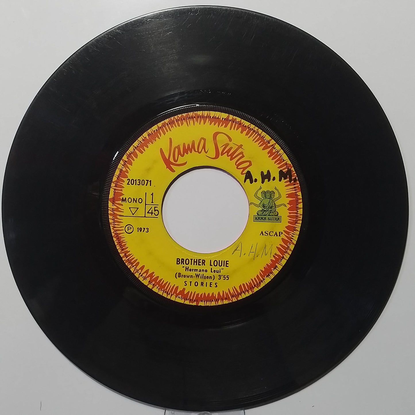 Single 7" Stories Brother Louie / What Comes After made Peru 1973 pop rock