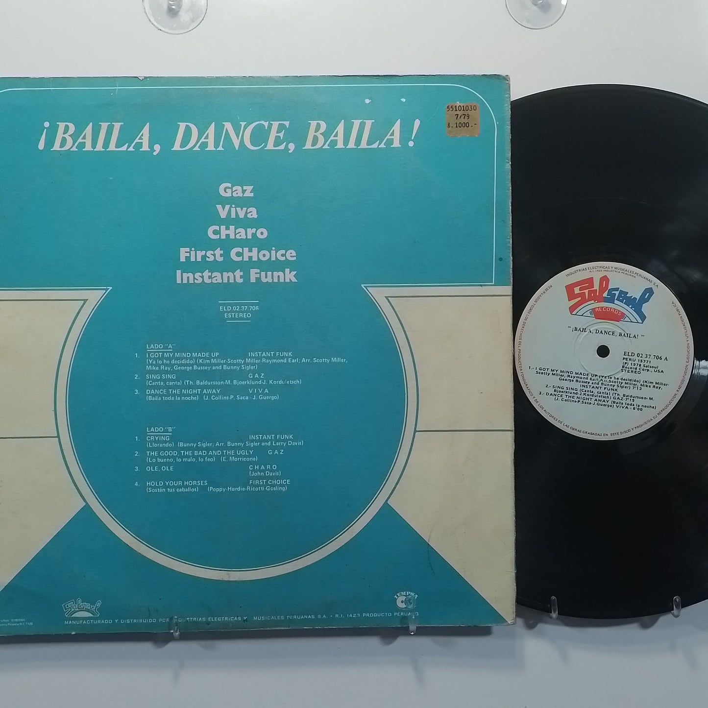 lp baila dance baila gaz viva charo first choise varios made peru 1978 electronic funk