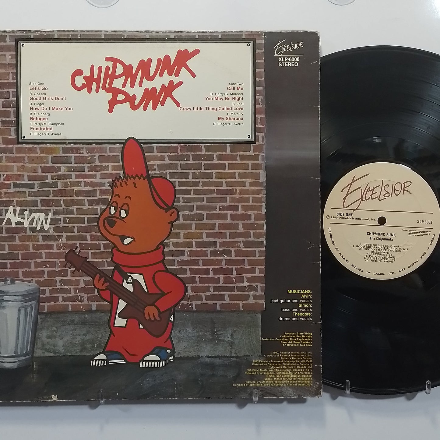 lp The Chipmunks Chipmunk Punk made usa 1980 infantil