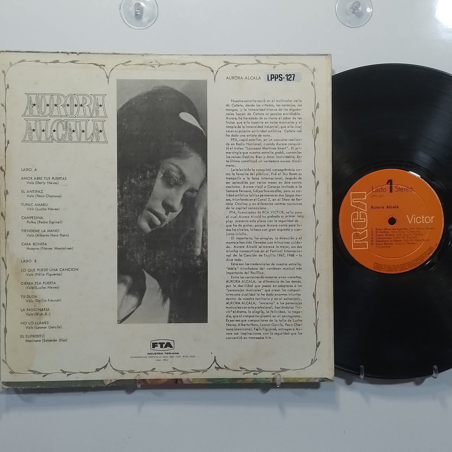 lp Aurora Alcala Aurora Alcala made peru 1970 criollo folk