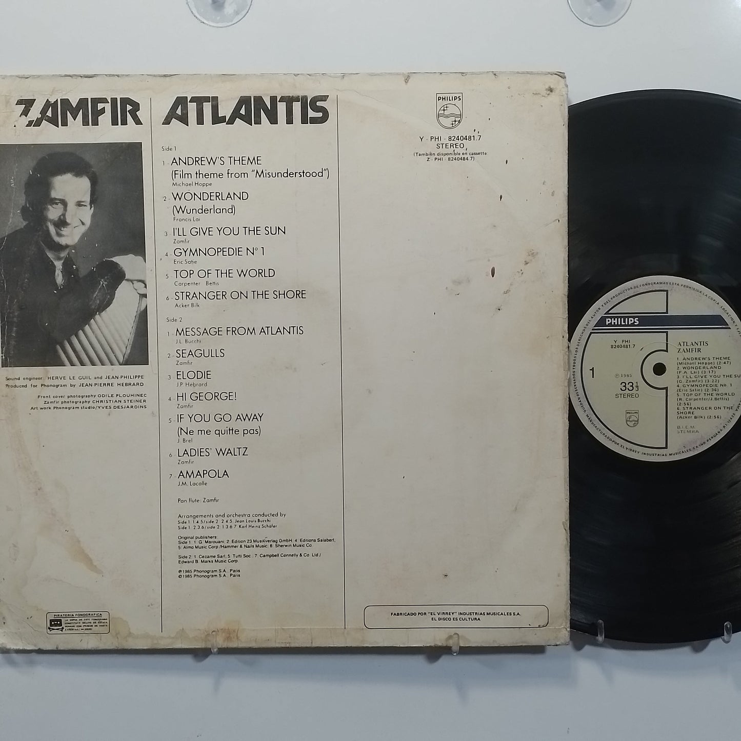 lp Zamfir Atlantis made peru 1985 instrumental