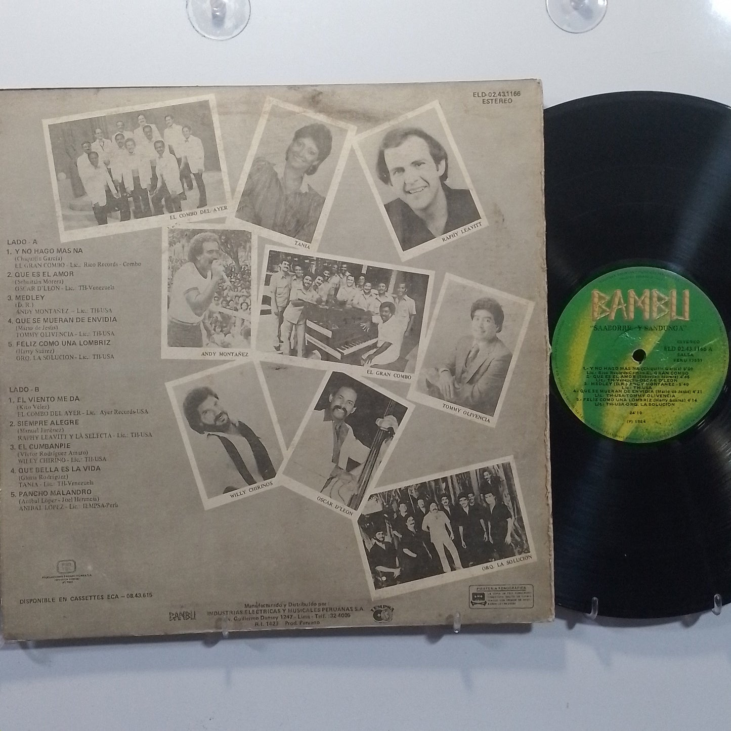 lp Saaborr y Sandunga El Gran Combo Andy Montañez El Combo Del Ayer Tommy Olivencia varios made peru 1984 salsa
