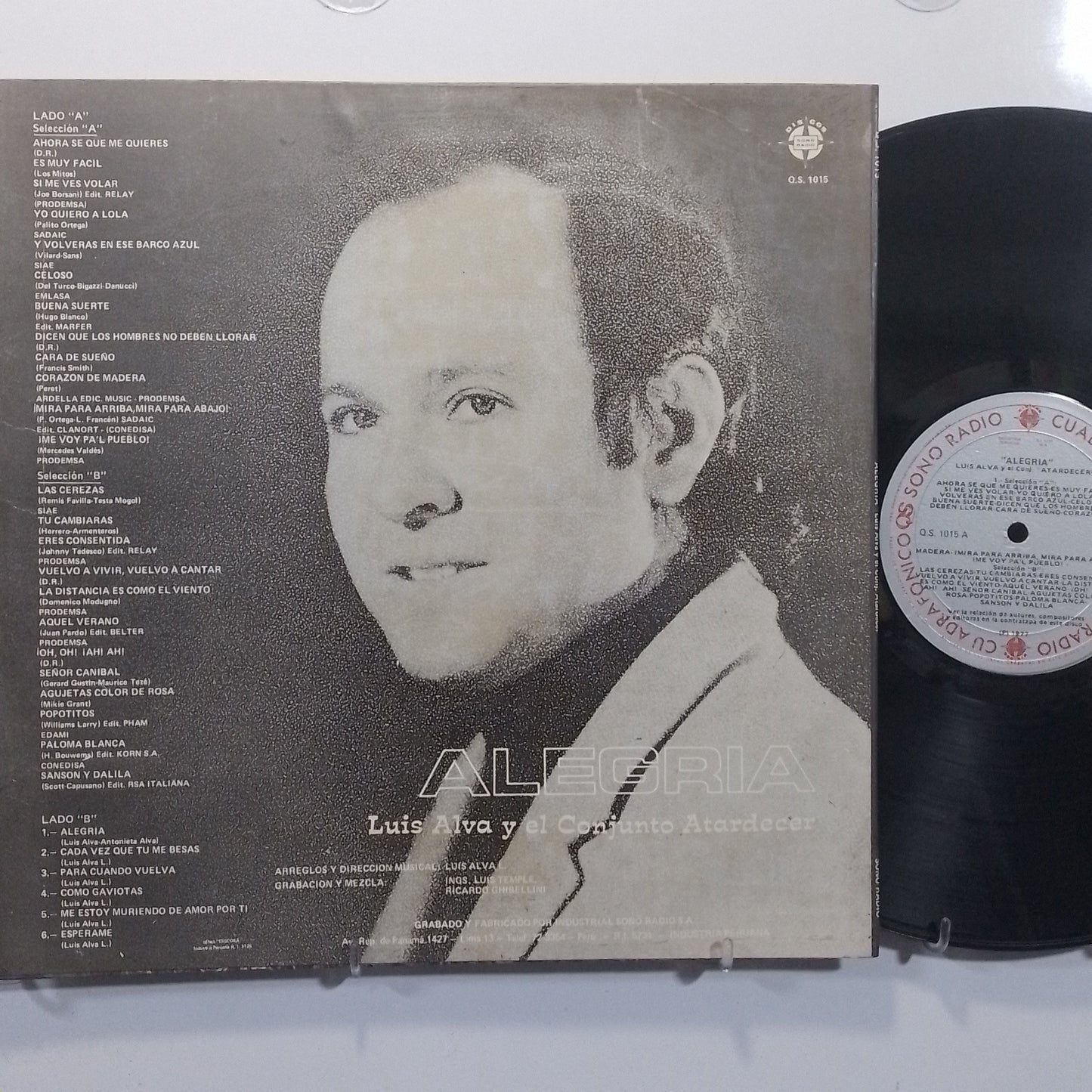 lp luis alva y el conjunto atardecer alegria made peru 1977 latin