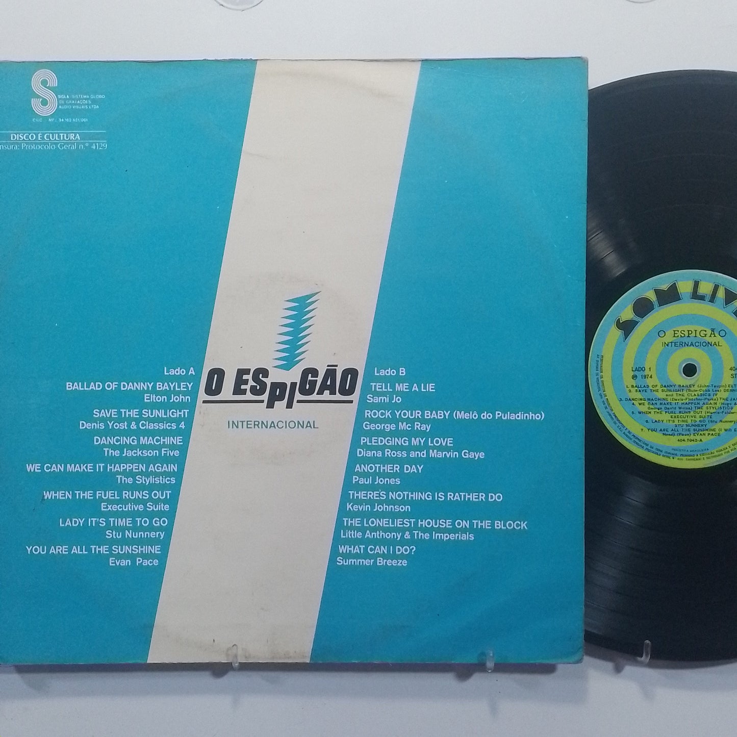lp O Espigao Internacional The Jackson 5 Elton John Diana Ross Marvin Gaye varios made brasil 1974 rock